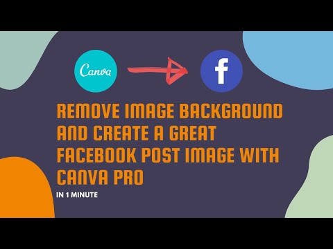 Remove image background and Create a great Facebook​ post image with Canva​ Pro