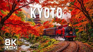 Kyoto Autumn 8K 🍁 | Relaxing Journey Through Japan’s Most Beautiful Fall Season
