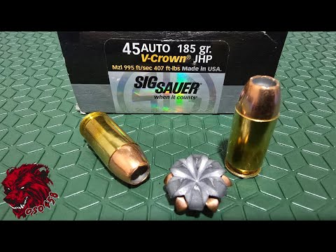SIG SAUER 185gr .45 ACP: Is This the ULTIMATE Self-Defense Ammo?(Ballistics \u0026 Range Test) @oso4586 