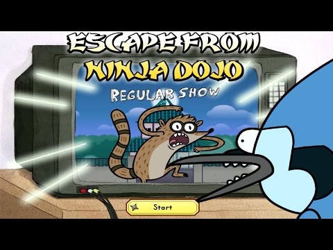 Regular Show: ESCAPE FROM NINJA DOJO - Level 1-10 (Cartoon Network Games) Video