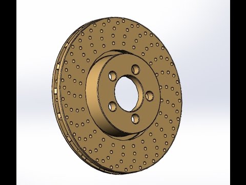 ► SolidWorks 2016 Tutorial Brake Disk Designing ¥¥¥ Video