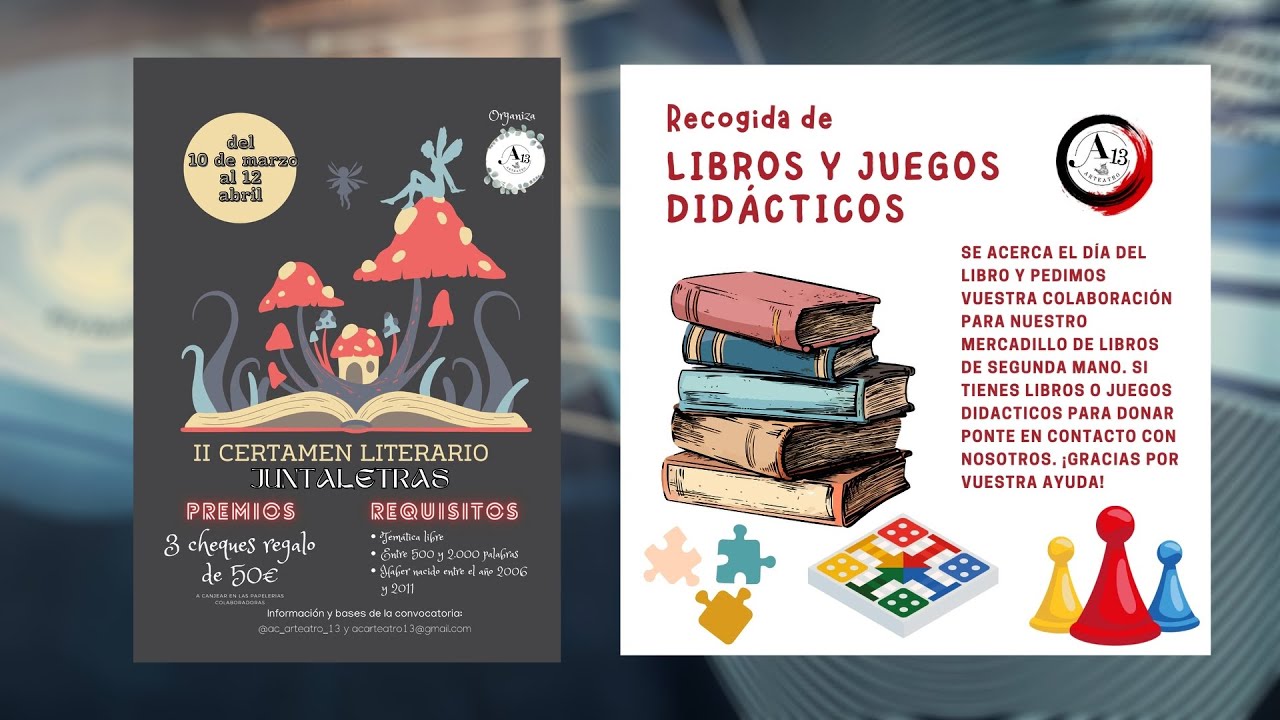 La asociación A13 pide colaboración para preparar el día del Libro