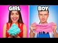 Girls VS Boys SLIME CHALLENGE