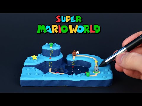 Making The Vanilla Dome Map From Super Mario World - Polymer Clay Tutorial