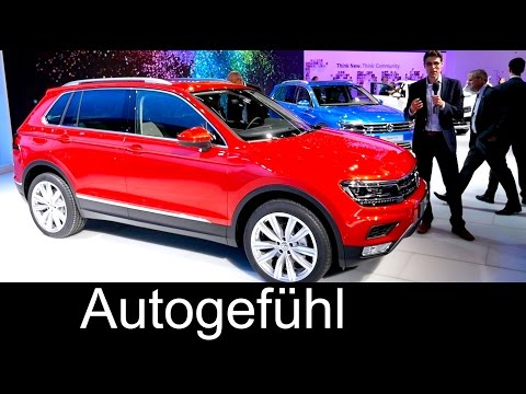 All-new VW Volkswagen Tiguan REVIEW at IAA motor show R-Line GTE & colours 2016 - Autogefühl