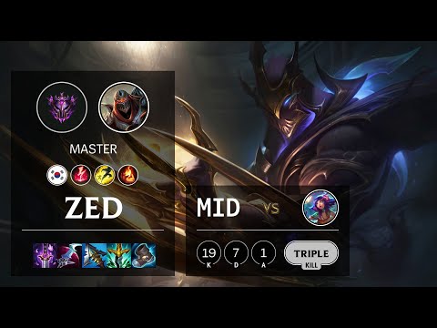 Zed Mid vs Neeko - KR Master Patch 11.17