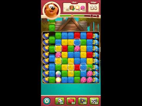 Toon Blast Level 2206 - NO BOOSTERS 🐻🐺🐱 | SKILLGAMING ✔️