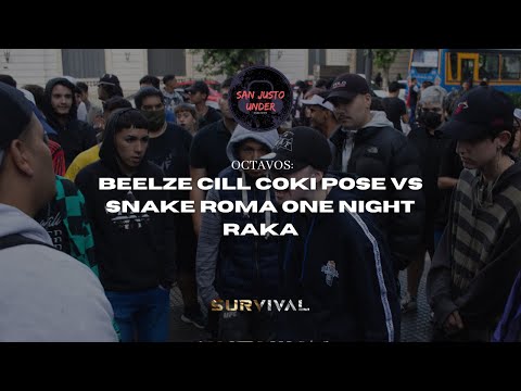 SNAKE ROMA ONE NIGHT RAKA vs BEELZE CILL COKI POSE I 8vos Fecha 4vs4 I San Justo Under ft Survival