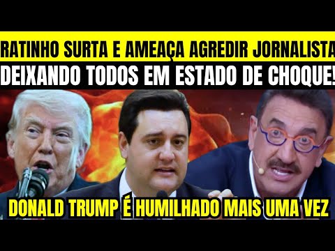 CAOS TOTAL NA TV! RATINHO SURTA AO VIVO, AMEAÇA E DEIXA O BRASIL EM CHOQUE! TRUMP SOFRE HUMILHAÇÃO