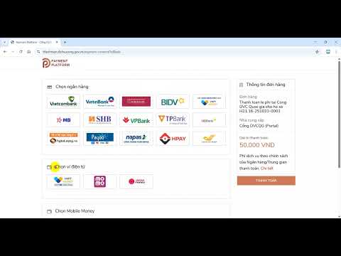 Hướng dẫn thanh toán trực tuyến trên Cổng Dịch vụ công Quốc gia