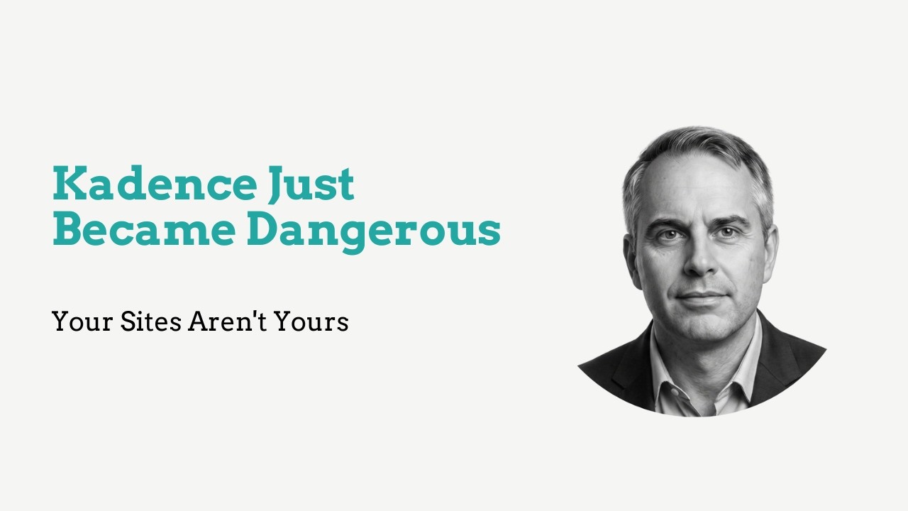 Kadence Just Became Dangerous: What Liquid Web's New Terms Mean for Your Business