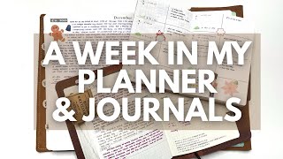 A WEEK IN MY PLANNER & JOURNALS // How I use my Passport Planner and A5 & A6 Journals!