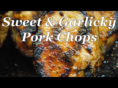 Sweet and Garlicky Pork Chops by Steven Raichlen