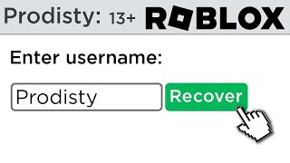 How to recover roblox account back after losing it