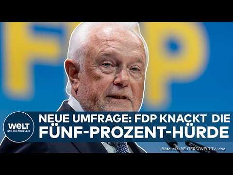 Video Thumbnail: DEUTSCHLAND: FDP feiert Umfrage-Comeback – Regierung unter Druck