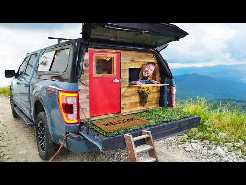 We Built A Tiny Home In Our Truck!
