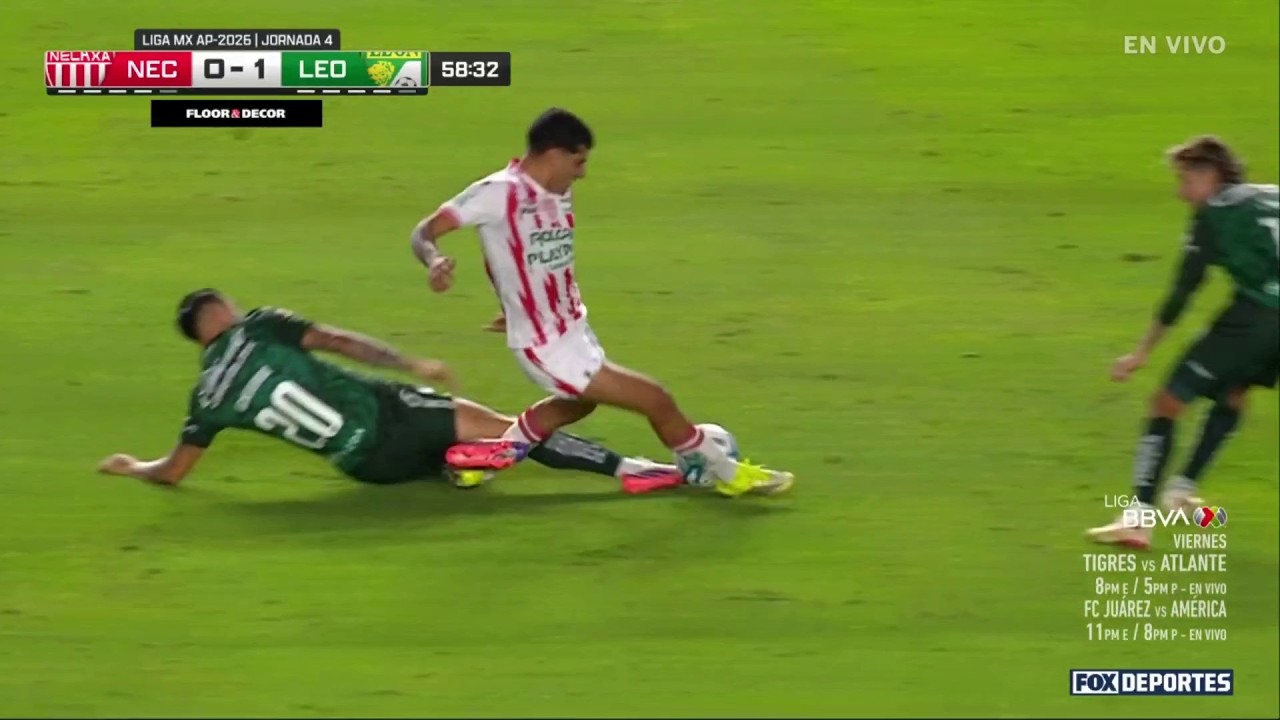 🟥😱 TARJETA ROJA Rodrigo Echeverría | Necaxa 0-1 Club León | Apertura 2026 | Liga MX