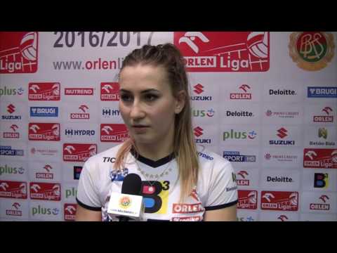 Kornelia Moskwa i trener Jacek Pasiński o meczu