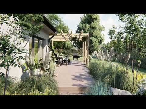 Naturalistyczny biały ogród