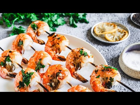 5-Ingredient Garlic Shrimp Kabobs Recipe