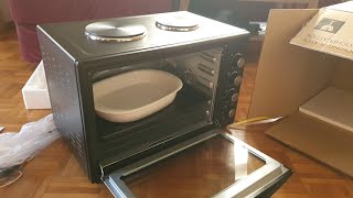 Mein neuer Backofen - TZS First Austria Minibackofen mit Kochplatten 60 l | Einrichtungsmaja