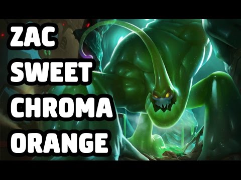 ZAC SWEET CHROMA ORANGE SKIN SPOTLIGHT - LEAGUE OF LEGENDS