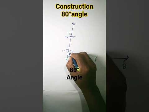how to draw 80° angle with compass#shorts#viralshorts#yt shorts#trending trick#RB knowledge explore