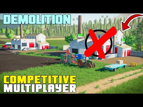 DOWN IT COMES! THE START OF DEMOLITION | The Old Farm Countryside FS19 - Episode 20