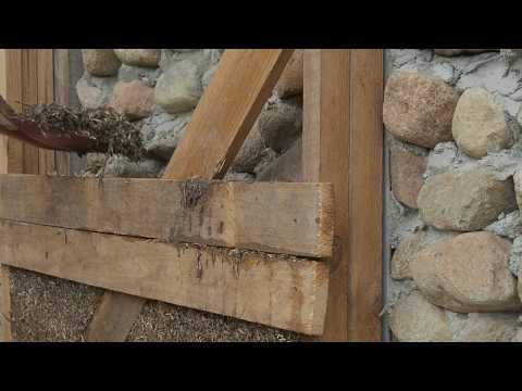 Innenwand-Dämmung aus Hanf und Lehm