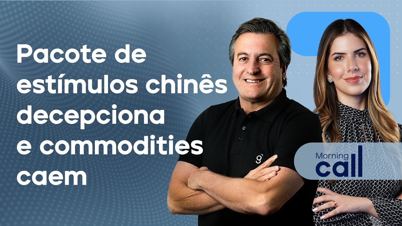 🔴 08/10/24 Pacote de estímulos chinês decepciona e commodities caem | Morning Call