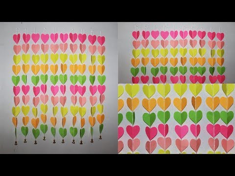 How To Make Wall Hanging With Color Paper #paper  hanging By_Life Hacks  360 Video