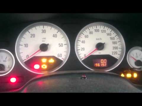 Opel Astra G 2.0 DTI (diesel) cold start (-9 C)