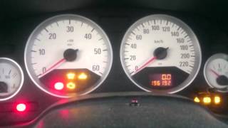 Opel Astra G 2.0 DTI (diesel) cold start (-9 C)