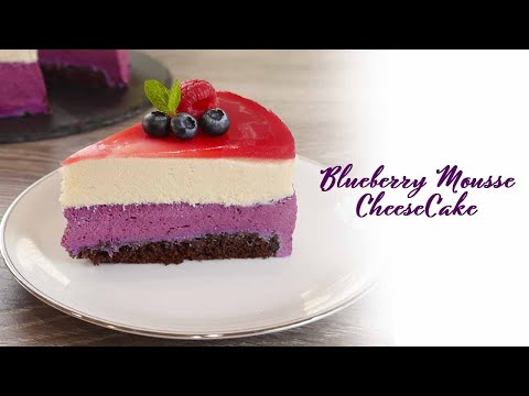 Blueberry Mousse CheeseCake 🫐🍰The most decadent dessert you’ll ever make 😋🍰