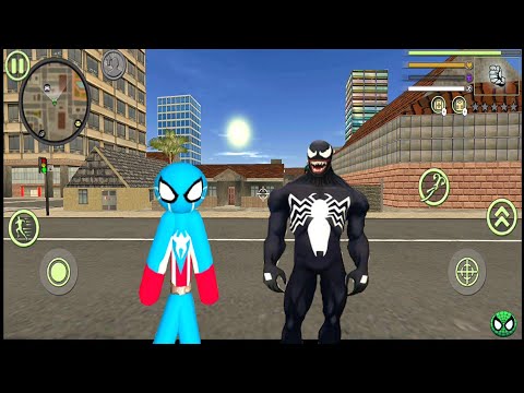 Super Venom Spiderman Rope Hero Gangster venom #14 Android Gameplay