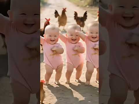 Baby Chicken Dance 🐔😂#babydance #funnyanimals #chicken #funnyvideo #viralshorts #241 #cutebaby #cute