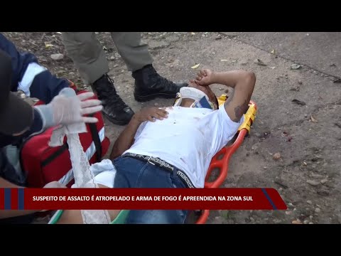 Suspeito de assalto é atropelado e arma de fogo é apreendida na zona sul 09 01 2023