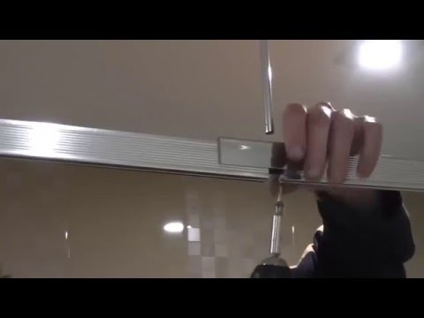 Карниз в ванную - монтаж ( профиль гнём по дуге).