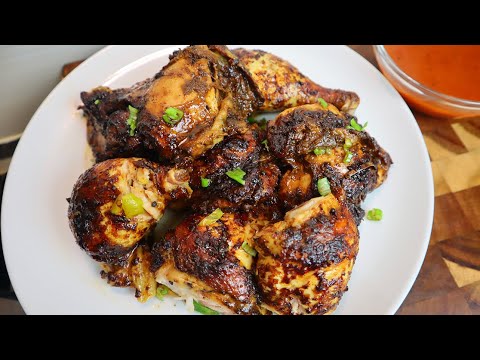 How To Make Jamaican Jerk Chicken And Sauce | The Most Delicious Oven Jerk Chicken | Baked Chicken