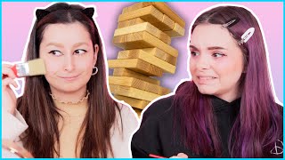 MAKEUP JENGA 💀 die krasseste Makeup Challenge! ⚠️😂 unlikely
