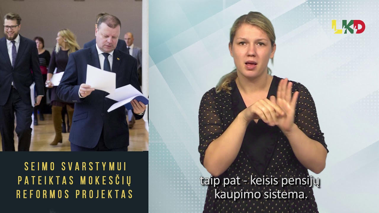 Seimo svarstymui pateiktas mokesčių reformos projektas