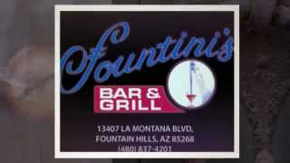 Fountain Hills Restaurants - Coupon for Fountini's Bar and Grill Restaurant Located below Video