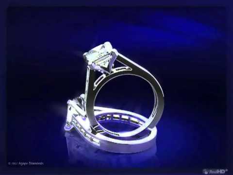 2.40Ct Radiant Cut Engagement Ring In White Gold