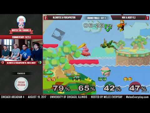 Chicago Arcadian 4 - Jacky & Nox vs. FoxCapacitor & BlendTec - SSBM - Doubles Grand Finals