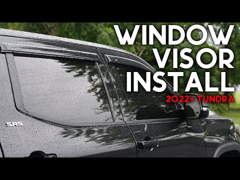 Easy Upgrade: Installing AVS Window Visors On A 2022-2024 Toyota Tundra