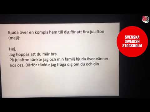 Att skriva ett brev på svenska till en kompis | att bjuda en kompis hem till dig - نامه به دوست