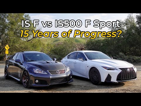 2008 Lexus IS F vs 2022 Lexus IS500 F Sport - Head to Head Review!