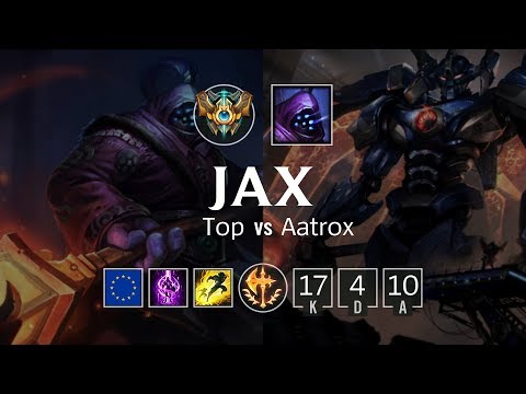 Jax Top vs Aatrox - EUW Challenger Patch 8.21