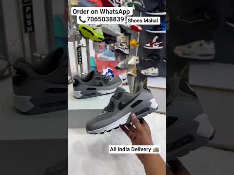 Nike Airmax 90 Grey And Black Sneaker #shorts