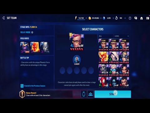 Marvel Future Fight : Shadowland floor​ 34​ Kidomega​ solo​ clear